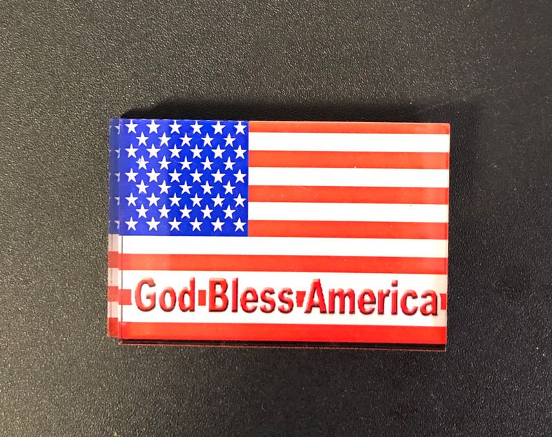 M4 God Bless America Magnet