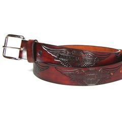 A100 1 1/2" ANTIQUE BELT- AMERICAN BIKER WINGS