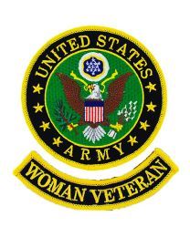 PM0979 Army Woman Veteran Patch