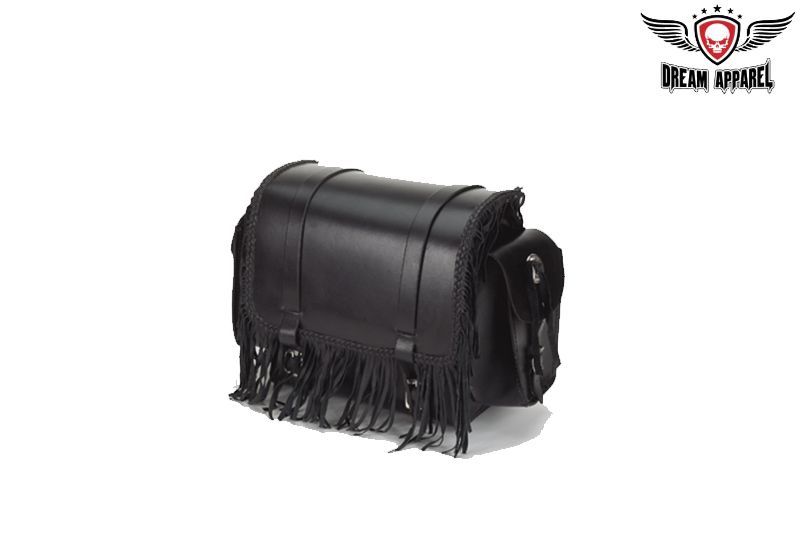 SB73 Sissy Bar Bag With Braid & Fringe