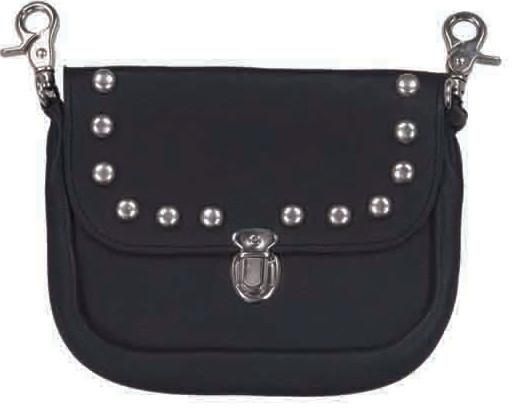 2115-SD Black studded clip-on