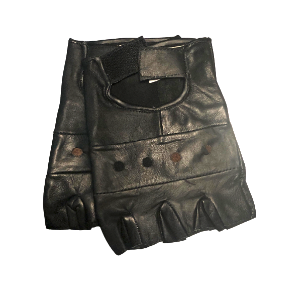 TRFG Thunder-Rode Fingerless Leather Gloves (Any Size)