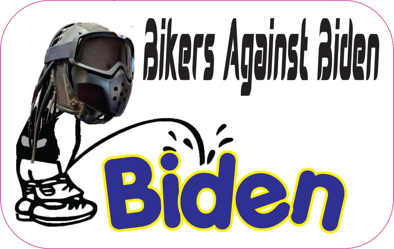 BAB Bikers Against Biden Sticker