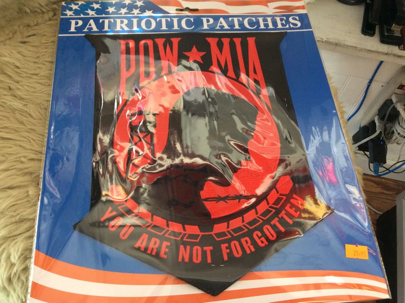 PM9090 red POW/MIA Patch