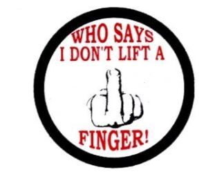 STX2041 Lift a Finger Helmet Sticker