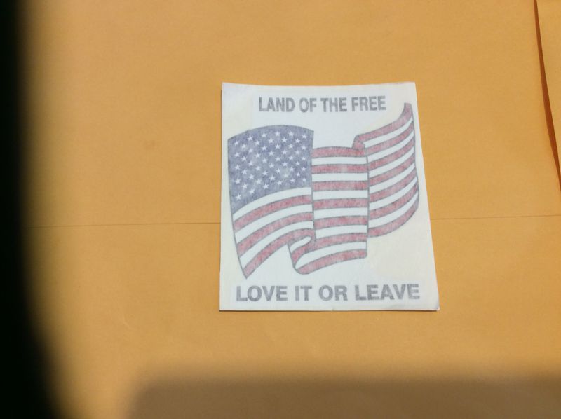 Land of the free decal