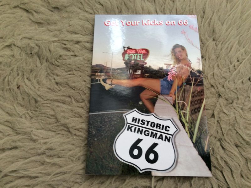 PC-1 get your kicks postcard