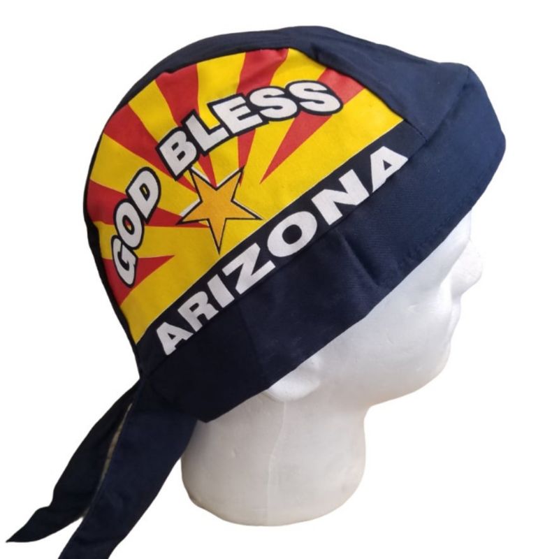 203-3136 God Bless Arizona Flag Doorag