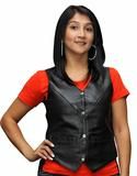 VL1030 Ladies Plain Side Zipper Vest w/Zip Pockets