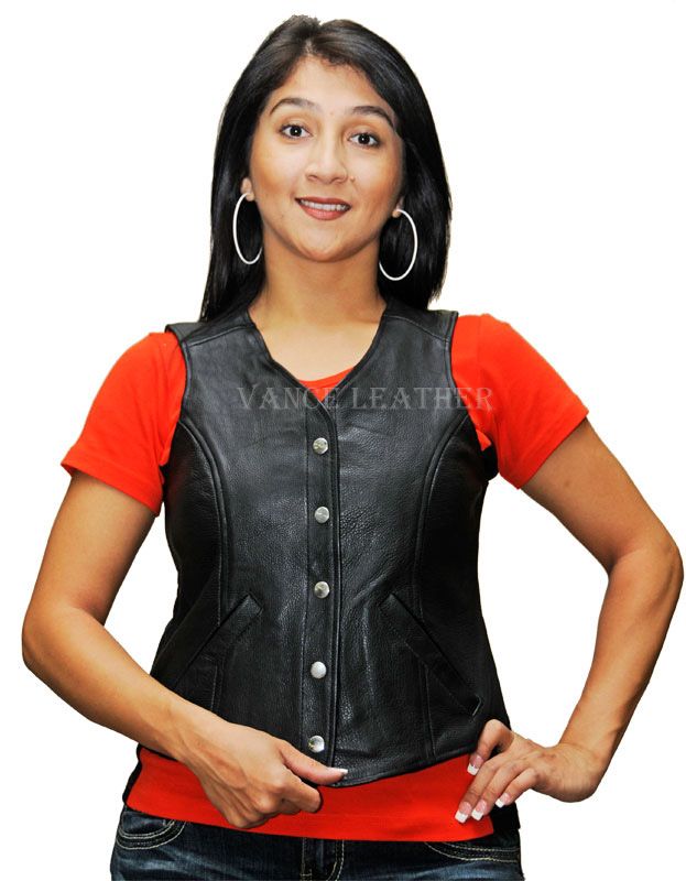 VL1047S Ladies Plain Side Vest