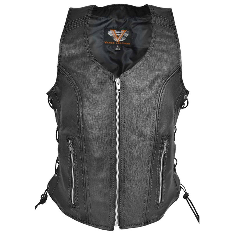 VL1029 Ladies Lace Side Vest