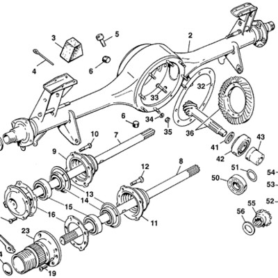 BMC A-series / Sprite Midget Axle