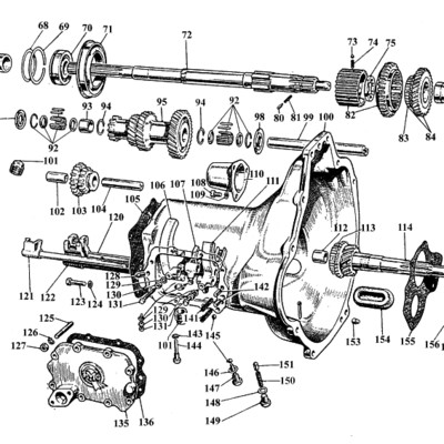 BMC A-series / Sprite Midget Gearbox