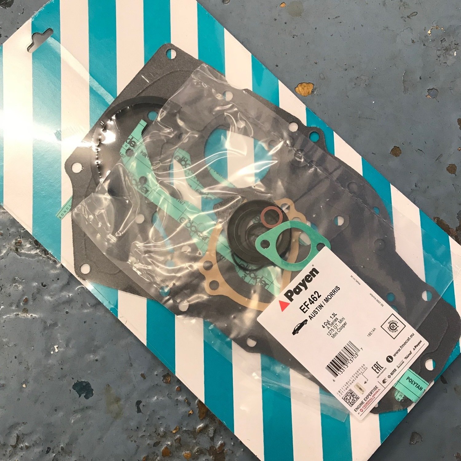 Payen EF462 Mini 1275GT, MK2 & MK3 Cooper S, lower gasket conversion set 1967-1975