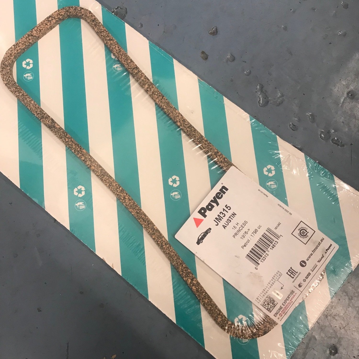 Payen JM315 Rocker cover gasket B-series MGA MGB Payen JM315 Rocker cover gasket B-series MGA MGB