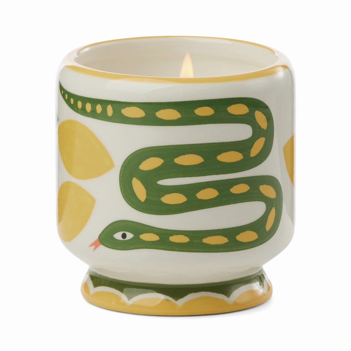 A dopo Snake Ceramic Soy Candle 226g, Wild Lemongrass