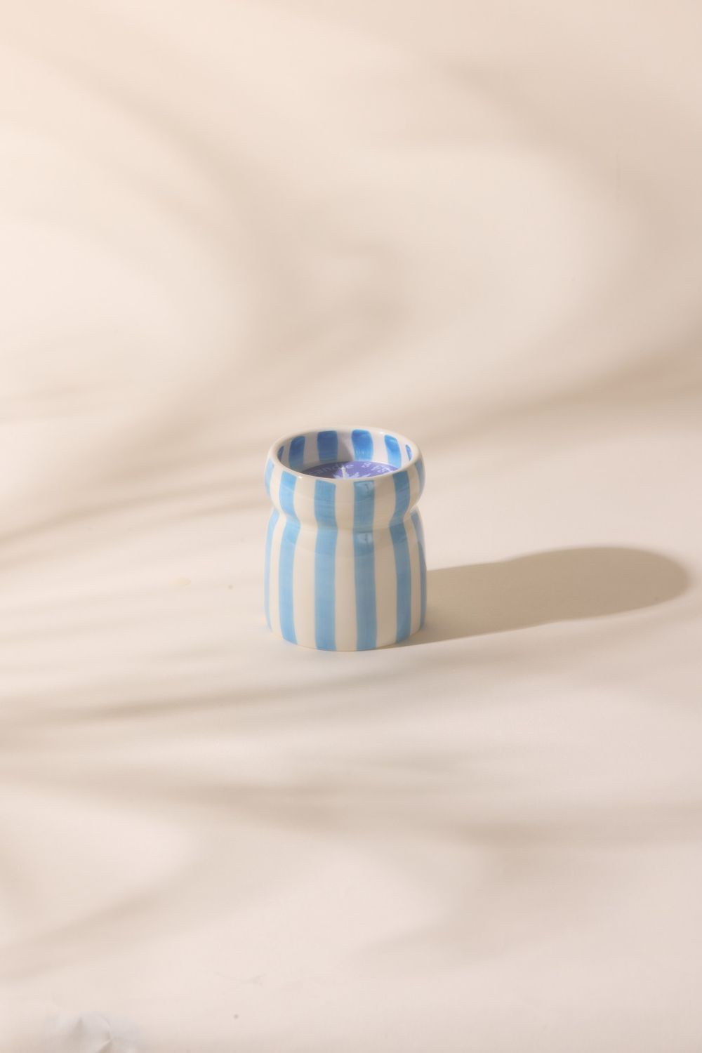 Lost at Sea 184g Blue Stripped Cabana Candle