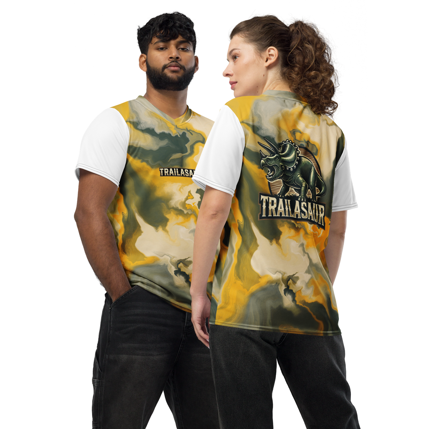 Trailceratops V-Neck Jersey