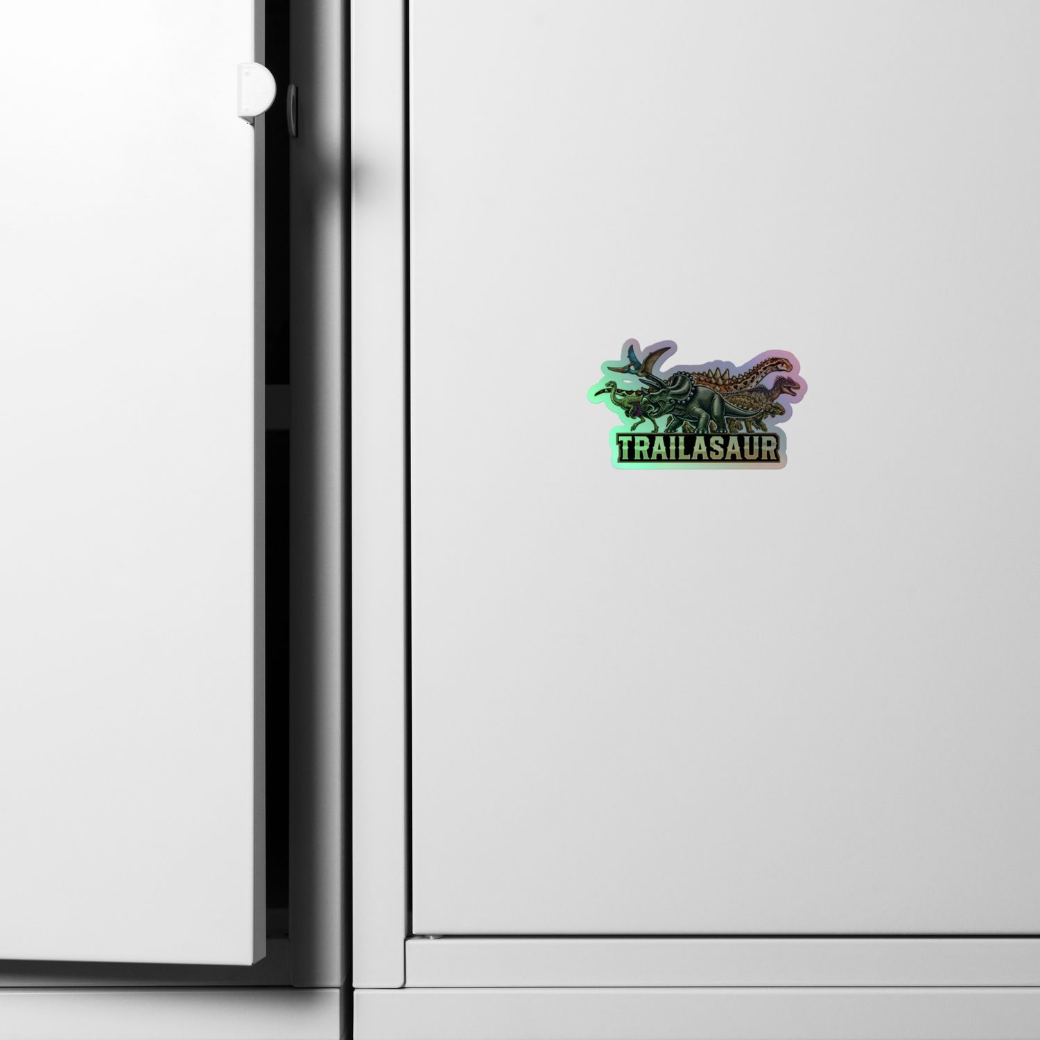 Opalescent TRAILASAUR team stickers