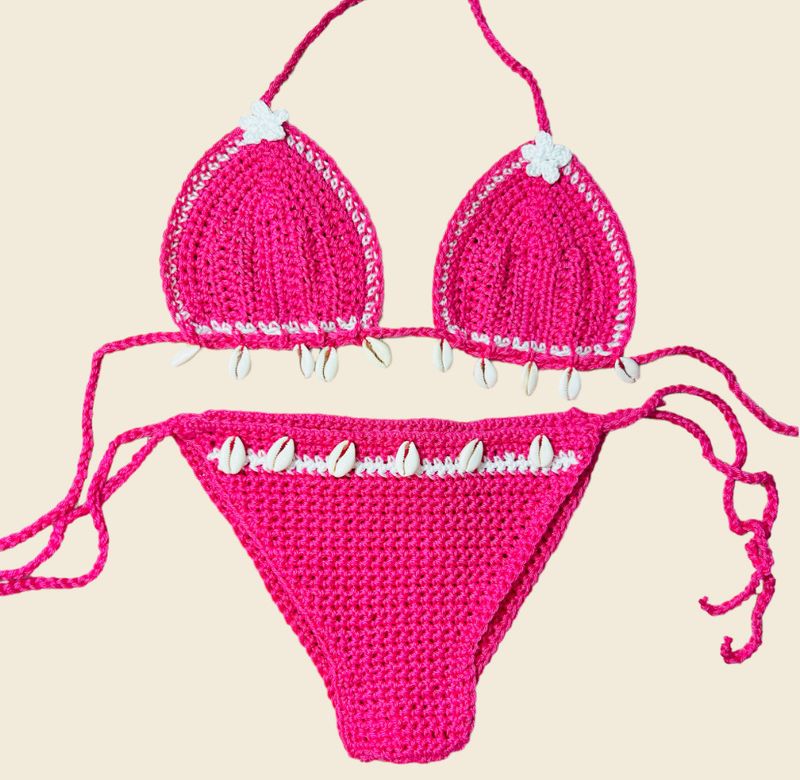 Bikini uncinetto Modello Ciprea Foderato(tanti colori)