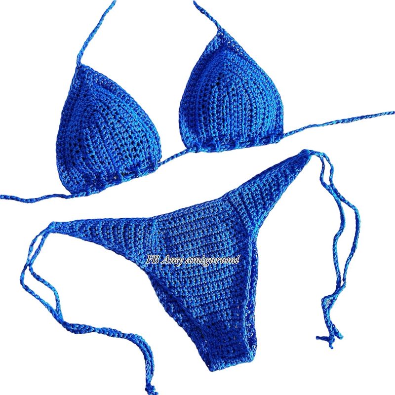 Bikini uncinetto Modello A V Foderato(tanti colori)