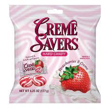 Creme Savers Peg Bag 6.25oz, Size: Strawberry Creme
