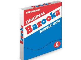 Bazooka Bubble Gum 6Pk