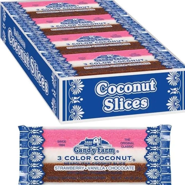 Neapolitan Coconut Bar