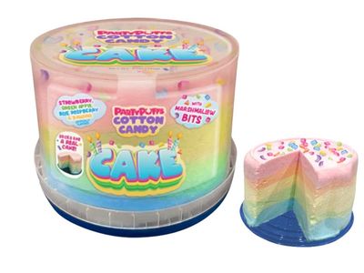 Party Puffs Cotton Candy Cake
