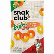 Snak Club Tajin Chili and Lime 5oz, Variety: Peach Rings