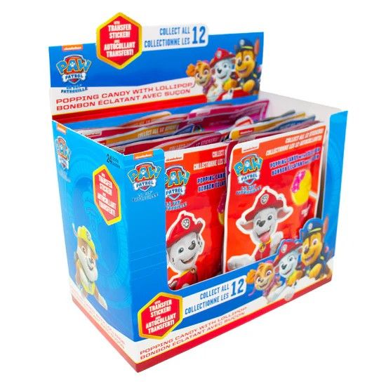 Paw Patrol Popping Candy with Lollipop Dipper