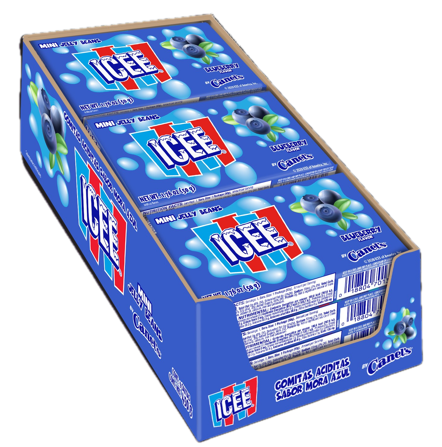 Icee Mini Jelly Beans Blueberry