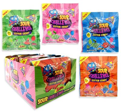 Lupy Lups Cotton Candy Minis Sour Challenge