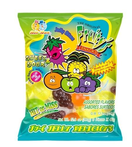 Fruity&#39;s Ju-C Jellies Sweet &amp; Sour 10ct
