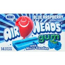 Airheads Gum, Flavor: Blue Raspberry