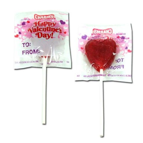 Charms Heart Shaped Lollipops