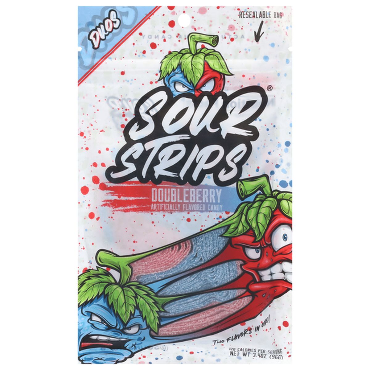 Sour Strips Duos DoubleBerry