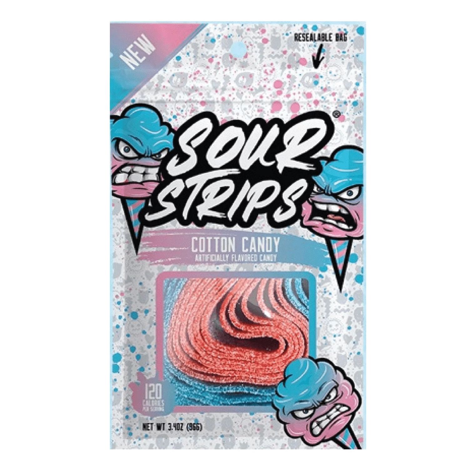 Sour Strips Cotton Candy