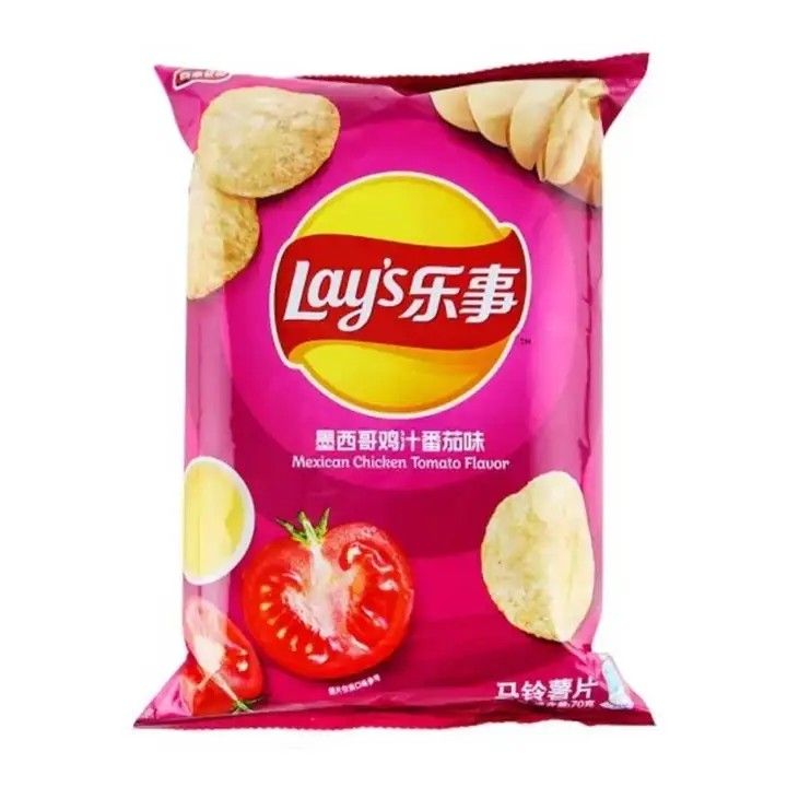 Lays Mexican Chicken Tomato Flavor 70g (China)