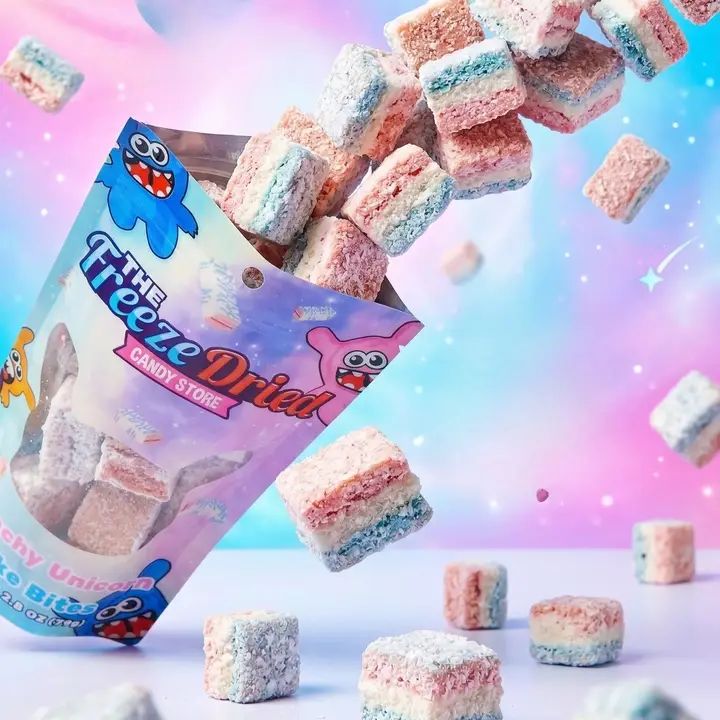 The Freeze Dried Candy Store- Crunchy Unicorn Cake Bites