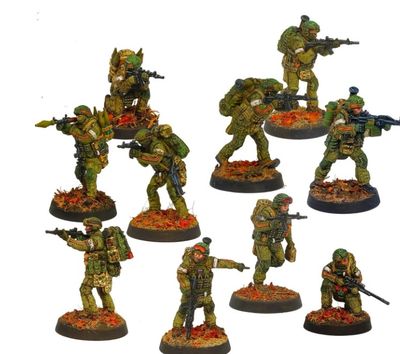 Military historical miniature. Modernity