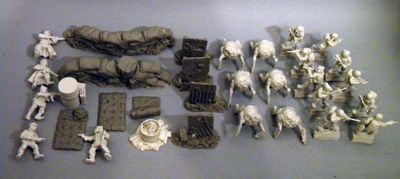 A large starter set - &quot;Start collecting Stalker&quot;.  Adventures. S.t.a.l.k.e.r. , Metro, Zona Alfa. 21 miniatures and terrain