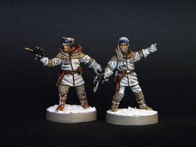 Rebel officers . Battle on Hoth. Star Wars. Set of 2 miniatures. Star Wars Legion