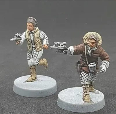 Han Solo . Battle on Hoth. Star Wars.  Star Wars Legion.