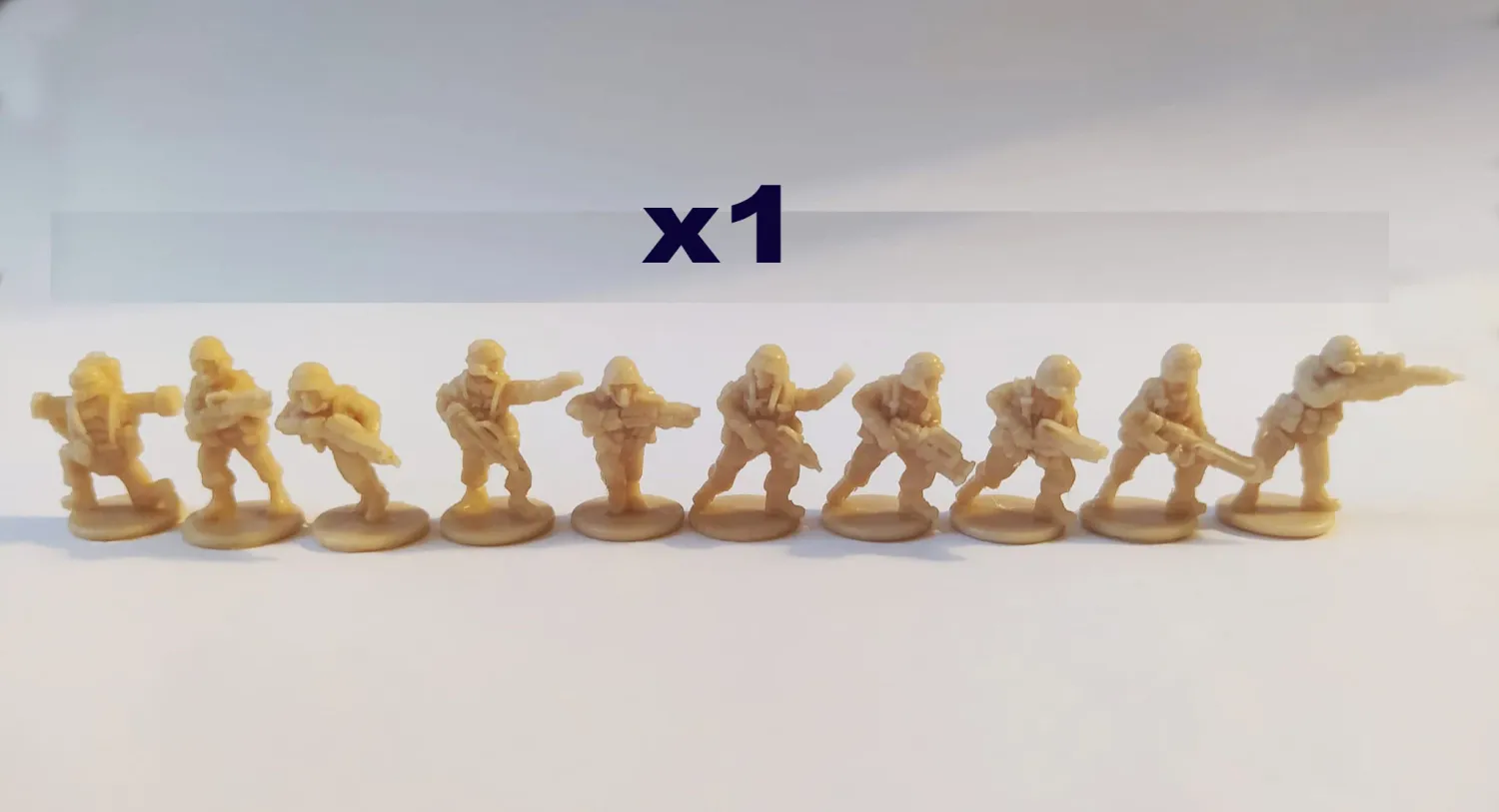 Starship Troopers. infantry. 15 mm. Set of 10 miniatures.