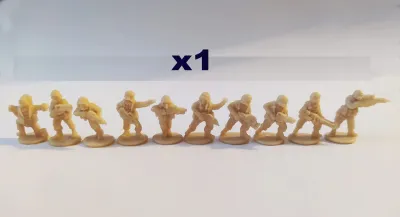 Starship Troopers. infantry. 15 mm. Set of 10 miniatures.