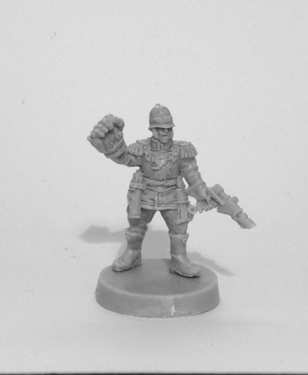 Officer with a power fist. Praetorian Guard (proxy). Imperial Guard.