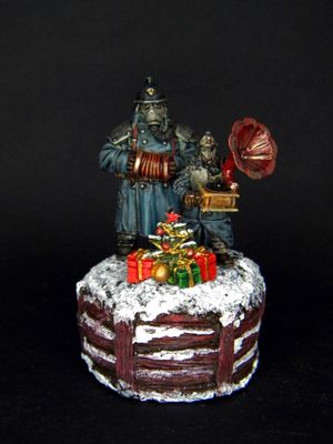 Christmas in the Trenches. Death Guard of Krieg (proxy) Christmas set Imperial Guard.