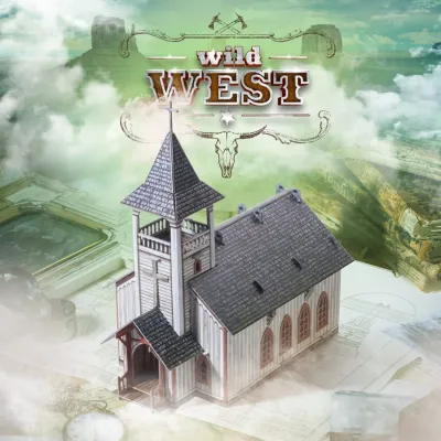 Church. Terrain. American Civil War. Wild West. Wargame terrain, board game. Walking Dead