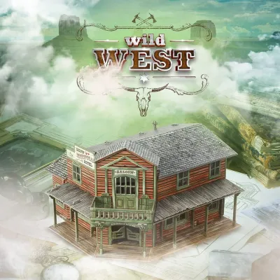 Saloon. Terrain. American Civil War. Wild West. Wargame terrain, board game. Walking Dead